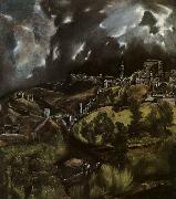 El Greco View of Toledo oil